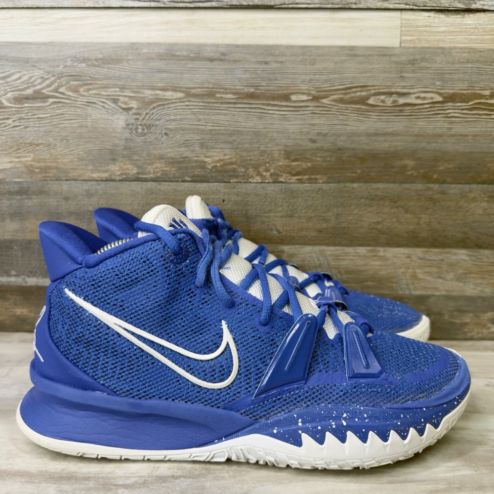Nike Kyrie‎ 7 Mens Size 8 Basketball Shoes Sneakers Hyper Royal White DA7767-401